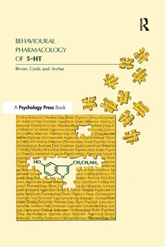 Couverture de l’ouvrage Behavioral Pharmacology of 5-ht