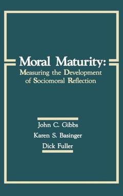 Couverture de l’ouvrage Moral Maturity