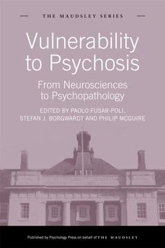 Couverture de l’ouvrage Vulnerability to Psychosis