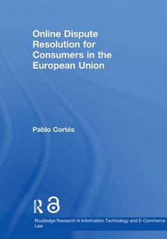 Couverture de l’ouvrage Online Dispute Resolution for Consumers in the European Union