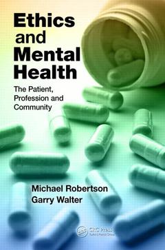 Couverture de l’ouvrage Ethics and Mental Health