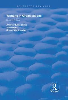 Couverture de l’ouvrage Working in Organisations