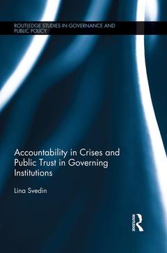 Couverture de l’ouvrage Accountability in Crises and Public Trust in Governing Institutions