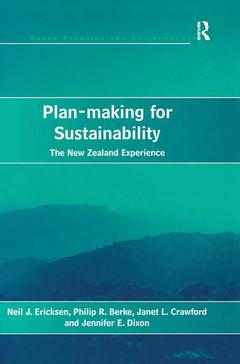 Couverture de l’ouvrage Plan-making for Sustainability