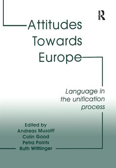 Couverture de l’ouvrage Attitudes Towards Europe