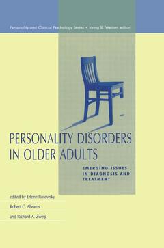 Couverture de l’ouvrage Personality Disorders in Older Adults