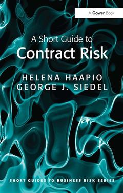 Couverture de l’ouvrage A Short Guide to Contract Risk