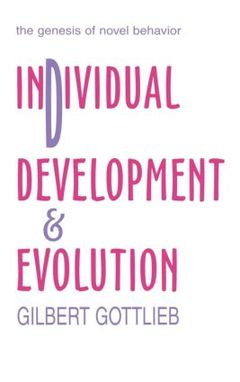 Couverture de l’ouvrage Individual Development and Evolution