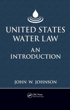 Couverture de l’ouvrage United States Water Law