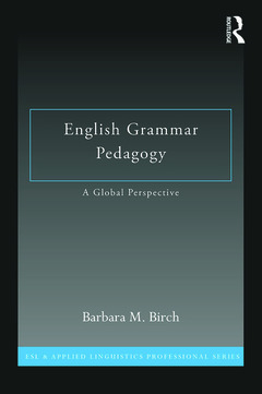 Couverture de l’ouvrage English Grammar Pedagogy