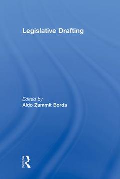 Couverture de l’ouvrage Legislative Drafting