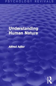 Couverture de l’ouvrage Understanding Human Nature