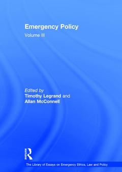 Cover of the book Emergency Policy