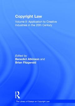 Couverture de l’ouvrage Copyright Law