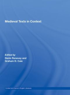 Couverture de l’ouvrage Medieval Texts in Context