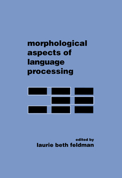 Cover of the book Morphological Aspects of Language Processing