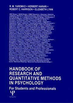 Couverture de l’ouvrage Handbook of Research and Quantitative Methods in Psychology