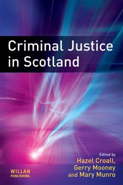 Couverture de l’ouvrage Criminal Justice in Scotland