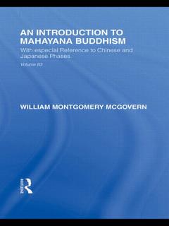 Couverture de l’ouvrage An Introduction to Mahāyāna Buddhism