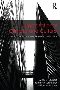 Couverture de l’ouvrage Organizational Climate and Culture
