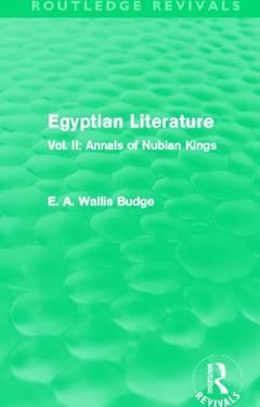 Couverture de l’ouvrage Egyptian Literature (Routledge Revivals)