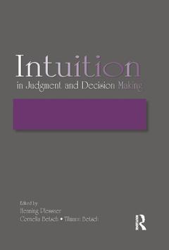 Couverture de l’ouvrage Intuition in Judgment and Decision Making