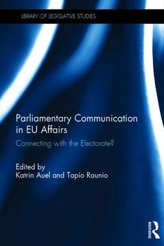 Couverture de l’ouvrage Parliamentary Communication in EU Affairs