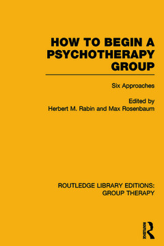 Couverture de l’ouvrage How to Begin a Psychotherapy Group