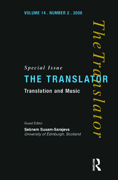 Couverture de l’ouvrage Translation and Music