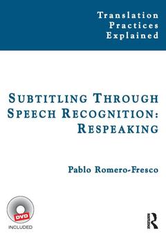Cover of the book Subtitling Through Speech Recognition