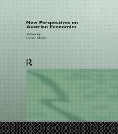 Couverture de l’ouvrage New Perspectives on Austrian Economics