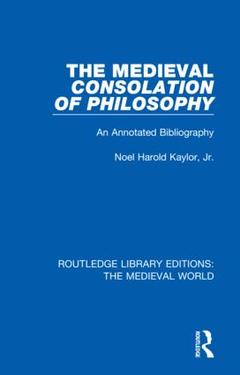 Couverture de l’ouvrage The Medieval Consolation of Philosophy