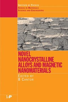 Couverture de l’ouvrage Novel Nanocrystalline Alloys and Magnetic Nanomaterials