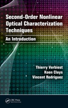 Couverture de l’ouvrage Second-order Nonlinear Optical Characterization Techniques