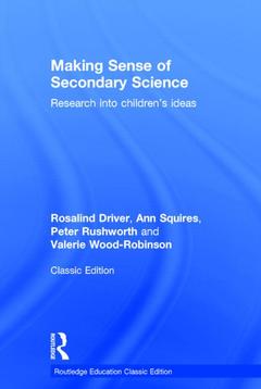 Couverture de l’ouvrage Making Sense of Secondary Science