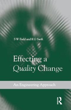Couverture de l’ouvrage Effecting a Quality Change