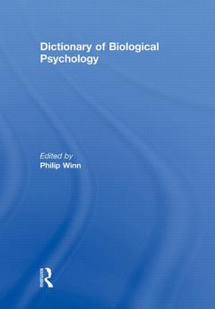 Cover of the book Dictionary of Biological Psychology