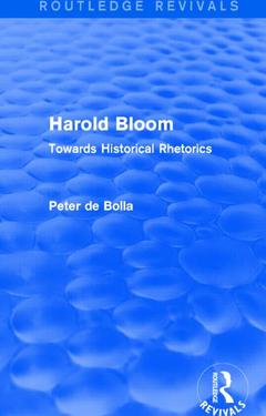 Couverture de l’ouvrage Harold Bloom (Routledge Revivals)