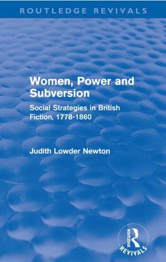 Couverture de l’ouvrage Women, Power and Subversion (Routledge Revivals)