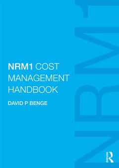 Cover of the book NRM1 Cost Management Handbook