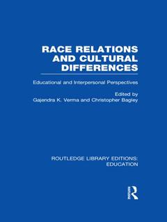 Couverture de l’ouvrage Race Relations and Cultural Differences