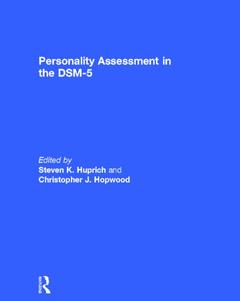 Couverture de l’ouvrage Personality Assessment in the DSM-5