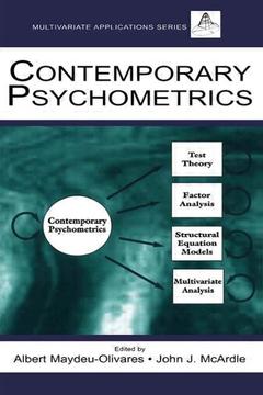 Couverture de l’ouvrage Contemporary Psychometrics