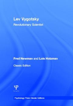Couverture de l’ouvrage Lev Vygotsky (Classic Edition)