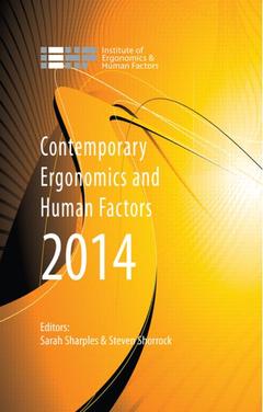 Couverture de l’ouvrage Contemporary Ergonomics and Human Factors 2014