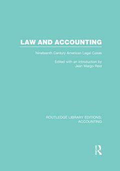 Couverture de l’ouvrage Law and Accounting (RLE Accounting)