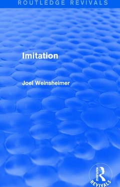 Couverture de l’ouvrage Imitation (Routledge Revivals)