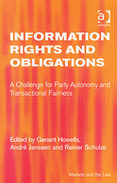 Couverture de l’ouvrage Information Rights and Obligations