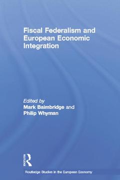 Cover of the book Fiscal Federalism and European Economic Integration