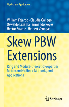 Cover of the book Skew PBW Extensions
